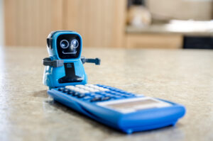 toy robot using calculator