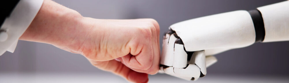 Robot And Human Hand Making Fist Bump - CPA 2025 Requirements by State | CPA Exam and Accountant Education